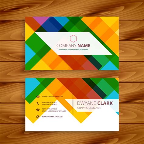 colorful business cards free.